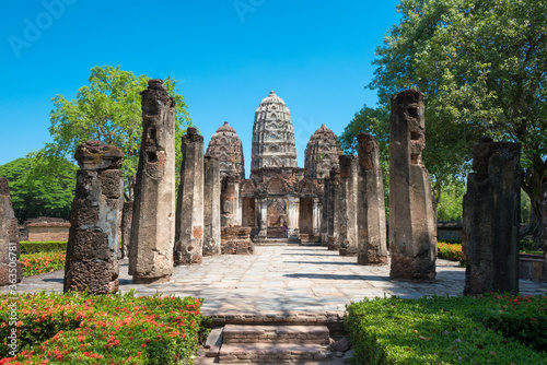 Wat Si Sawai in Sukhothai Historical Park, Sukhothai, Thailand. It is part of the World Heritage Site - Historic Town of Sukhothai and Associated Historic Towns.