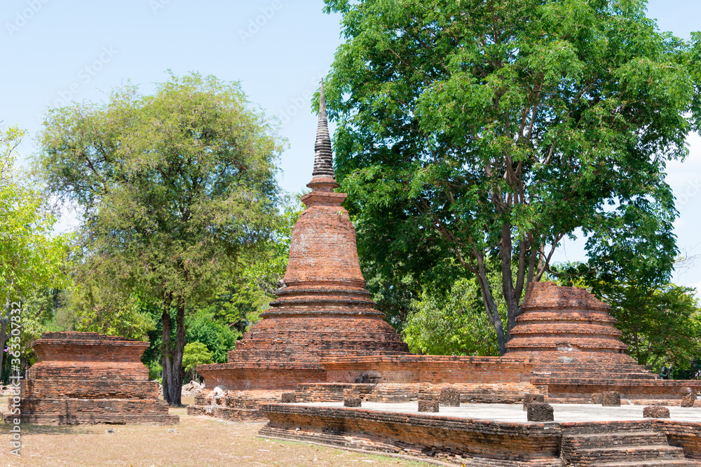Sukhothai Historical Park in Sukhothai, Thailand. It is part of the World Heritage Site - Historic Town of Sukhothai and Associated Historic Towns.