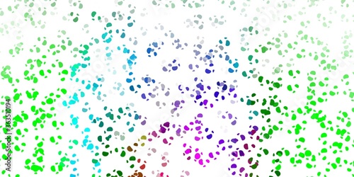 Light multicolor vector pattern with abstract shapes.