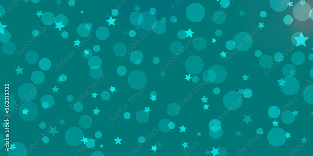 Light BLUE vector layout with circles, stars. Abstract design in gradient style with bubbles, stars. Design for textile, fabric, wallpapers. Light BLUE vector layout with circles, stars. Abstract design in gradient style with bubbles, stars. Design for textile, fabric, wallpapers.