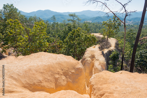 Pai Canyon (Kong Lan)  in Pai, Mae Hong Son Province, Thailand. photo