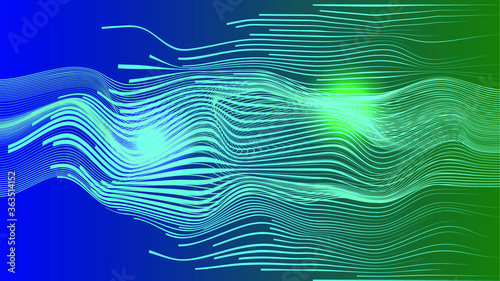 Dynamic speed line background . Vector Illustration .Technology  Logo . Design element . Abstract Geometric shape . 