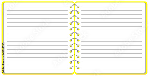 リングノート テンプレート イラスト ベクター