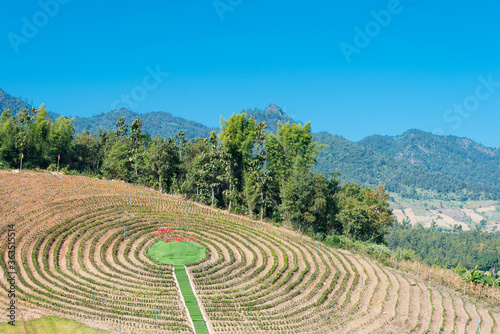 Yun Lai Viewpoint in Santichon Village, Pai, Mae Hong Son Province, Thailand. photo