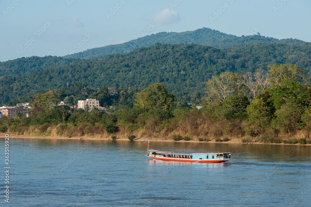 Obraz premium THAILAND CHIANG KHONG MEKONG RIVER BOAT