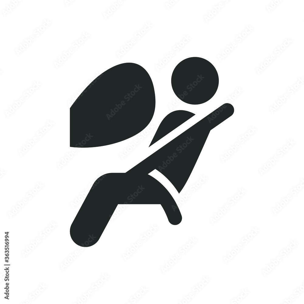 Auto airbag icon Stock Vector | Adobe Stock