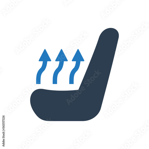Heated car seat icon