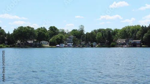 Wallpaper Mural Beautiful Landscape View While Riding A Boat At The Kawartha Lakes In Ontario, Canada On A Sunny Day - trucking shot Torontodigital.ca