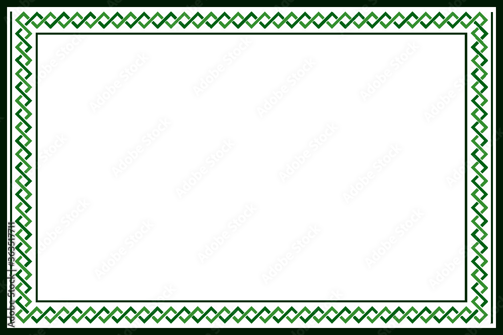 Celtic frame in green tones Celtic frame in green tones