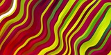Light Multicolor vector pattern with curved lines. Bright sample with colorful bent lines, shapes. Template for cellphones.