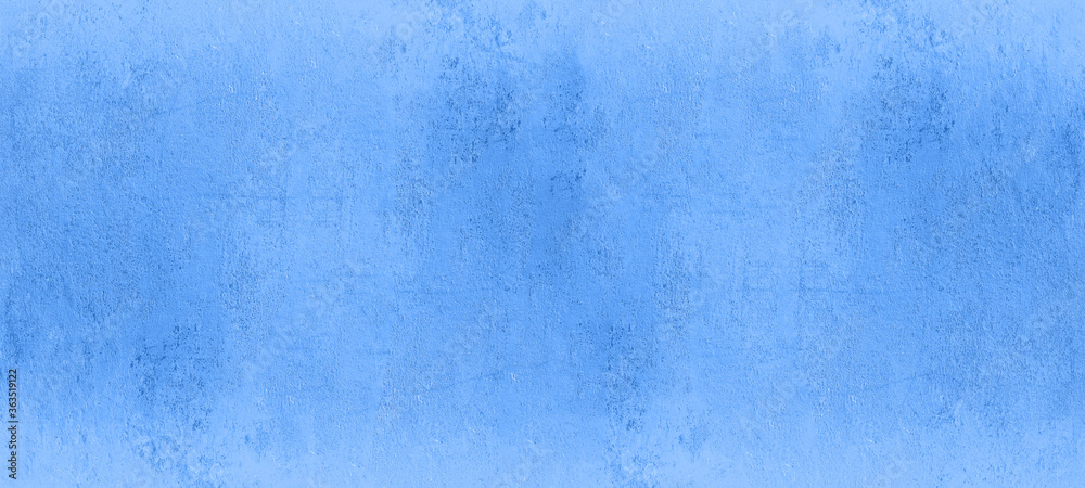 Abstract blue painted watercolor aquarelle paper texture background banner