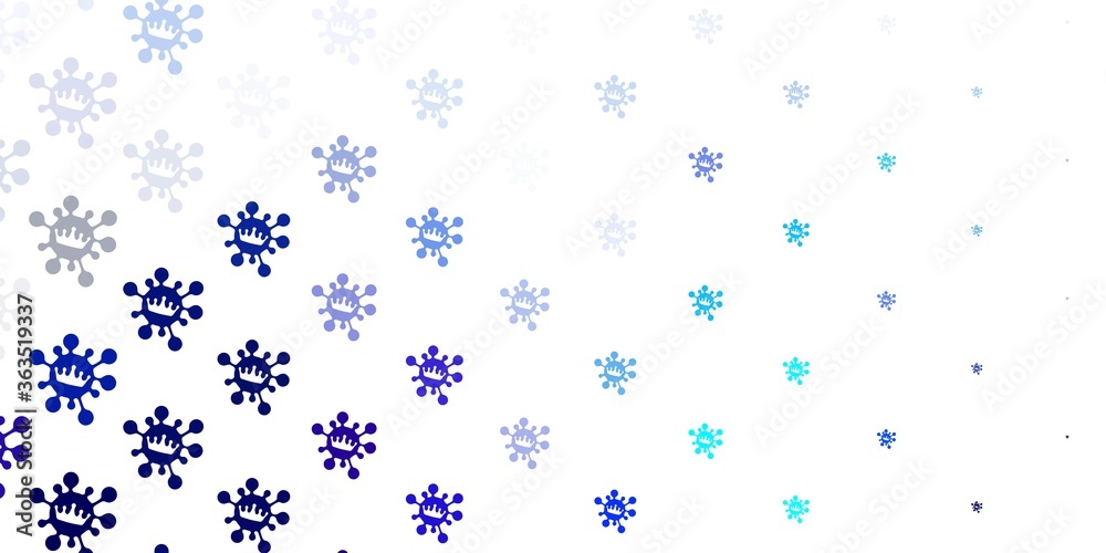 Light blue vector texture with disease symbols. Light blue vector texture with disease symbols.