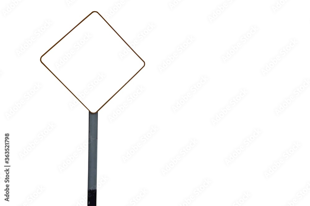 Signpost Pole Small White background Signpost Pole Small White background