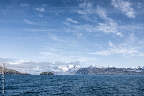 Sea fog at South Georgia Island