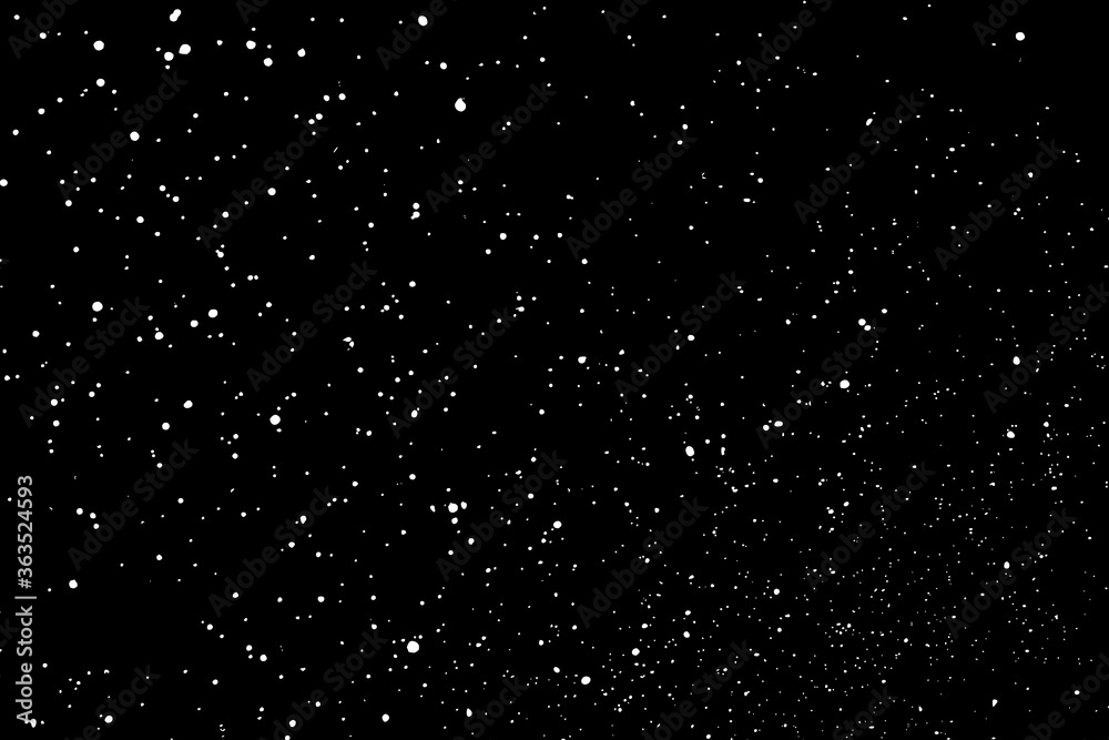 Distressed white grainy texture. Dust overlay textured. Grain noise particles. Snow effects pack. Rusted black background. Vector illustration, EPS 10. Distressed white grainy texture. Dust overlay textured. Grain noise particles. Snow effects pack. Rusted black background. Vector illustration, EPS 10.