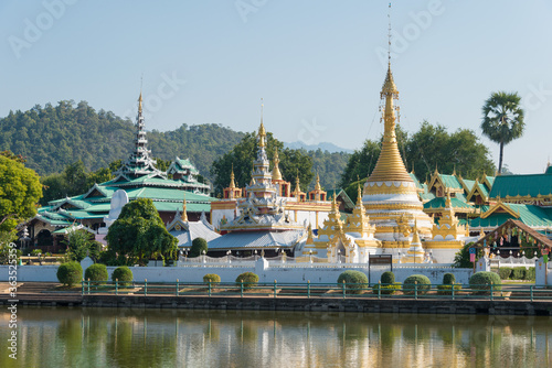 Wat Chong Klang and Wat Chong Kham in Mae Hong Son, Thailand.