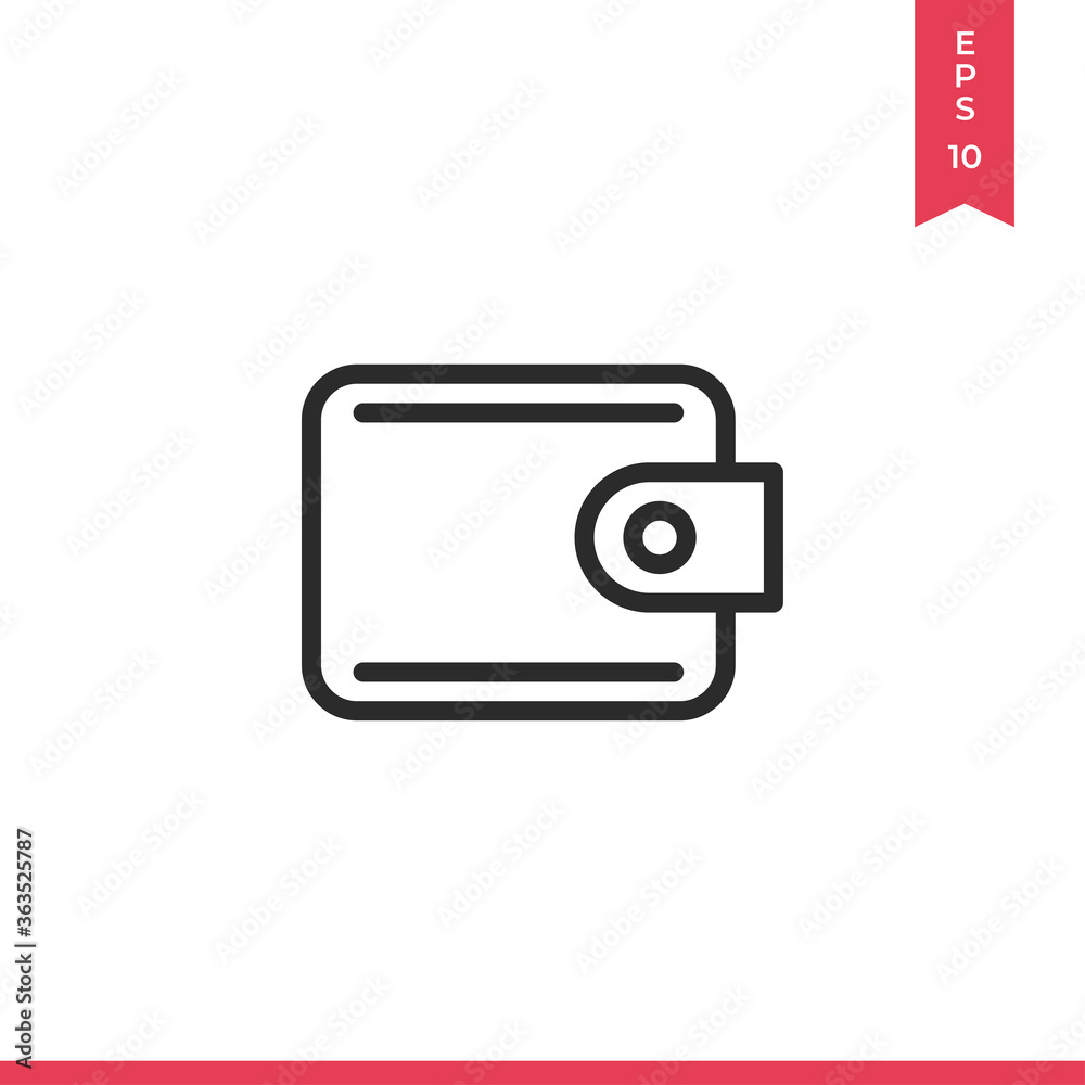 Wallet icon vector. Money sign Wallet icon vector. Money sign