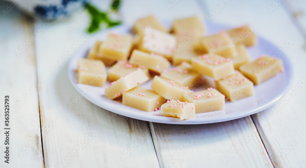 Homemade creamy caramel