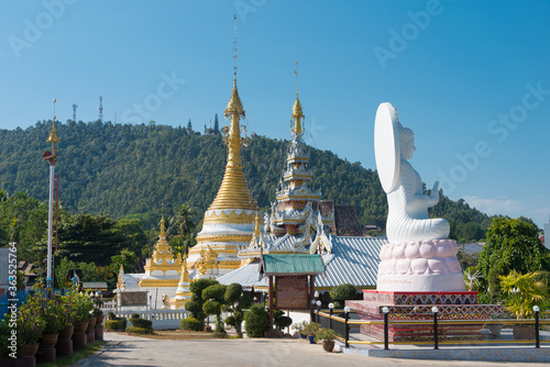 Wat Chong Klang and Wat Chong Kham in Mae Hong Son, Thailand. photo