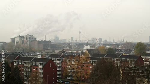 Wallpaper Mural Scenic autumn cityscape, Duesseldorf, North Rhine-Westphalia, Germany Torontodigital.ca