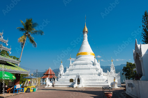 Wat Phrathat Doi Kongmu in Mae Hong Son, Thailand.