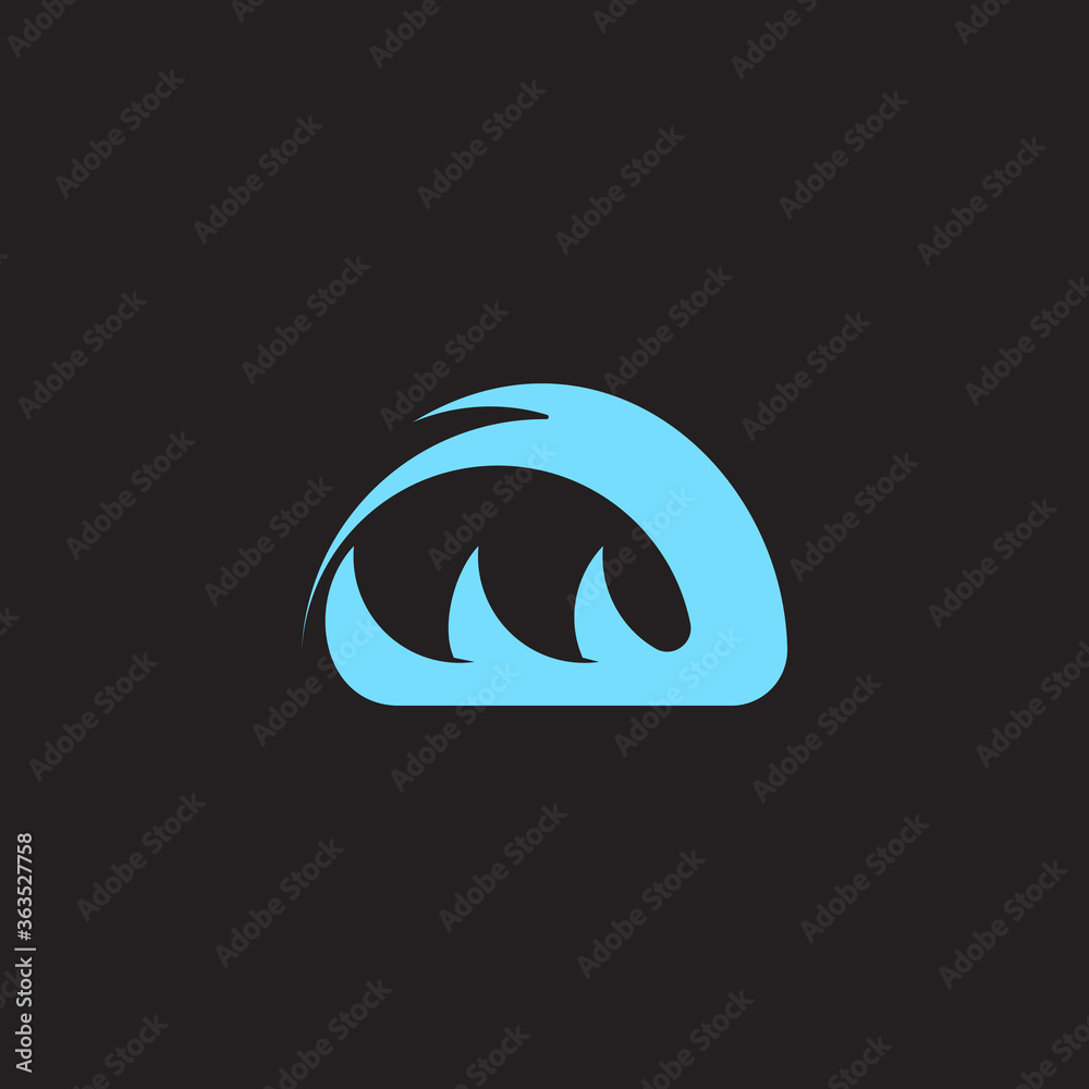 vector of waves symbol geometric design vector fit for dangerous beach caution vector of waves symbol geometric design vector fit for dangerous beach caution