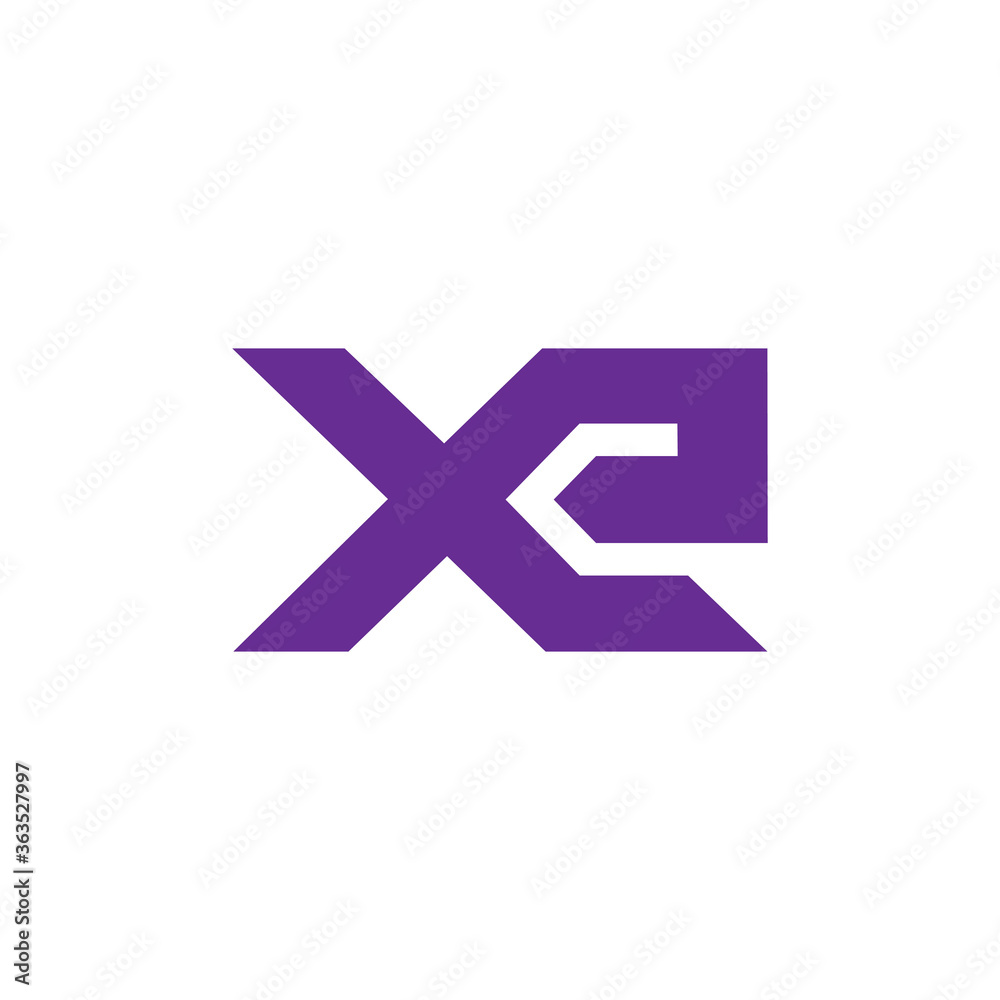 letter xe simple geometric design symbol logo vector letter xe simple geometric design symbol logo vector