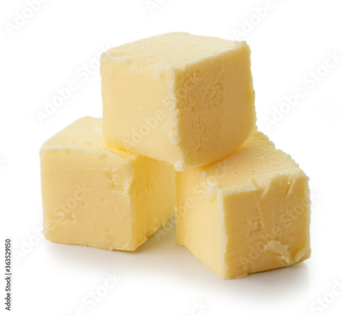 three pieces of butter