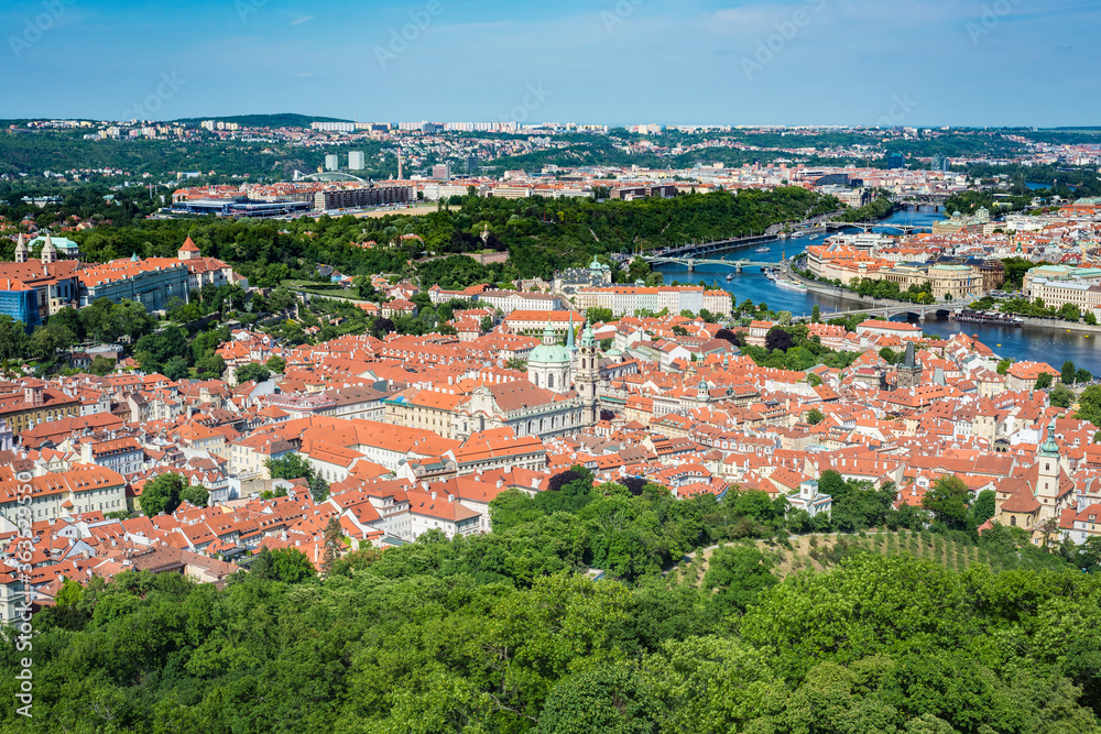 Skyline of Prague, capital of the Czech Republic.