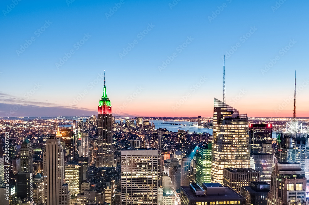 Naklejka premium Downtown Manhattan in New York, United States.