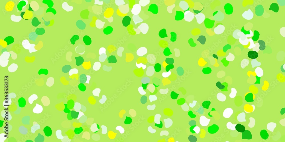 Light green, yellow vector texture with memphis shapes. Light green, yellow vector texture with memphis shapes.