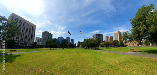 Panoramic background view from Adelaide central business disctrict photo