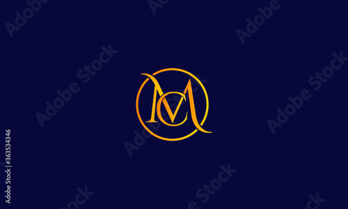 Alphabet letter icon symbol monogram logo MC, CM