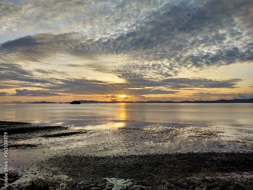 The morning sunrise in Phuket