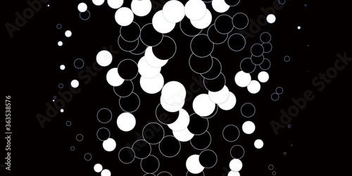 Dark Pink, Blue vector layout with circle shapes. Abstract decorative design in gradient style with bubbles. Pattern for wallpapers, curtains.