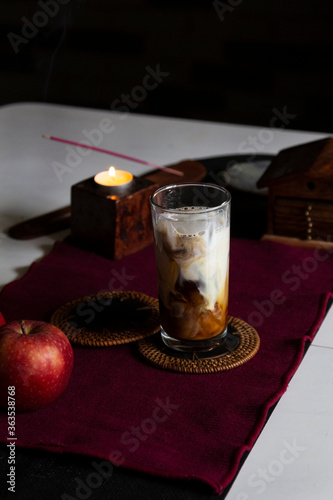 Iced Coffee On The Table