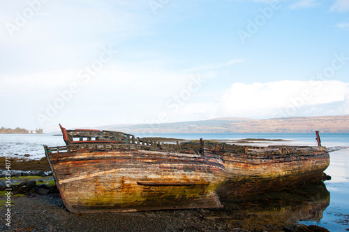 Old boats, Salen, Isle of Mull, Inner Hebrides, Scotland