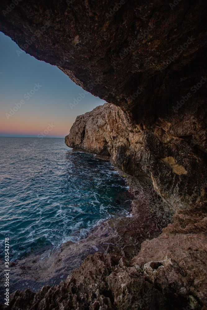 Sea view Cyprus golden hour vanilla sky  