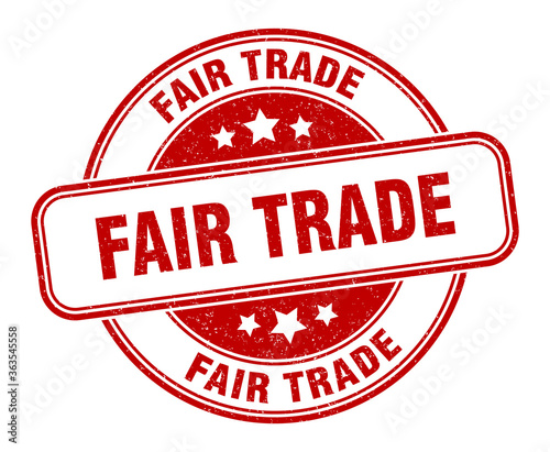 fair trade stamp. fair trade round grunge sign. label