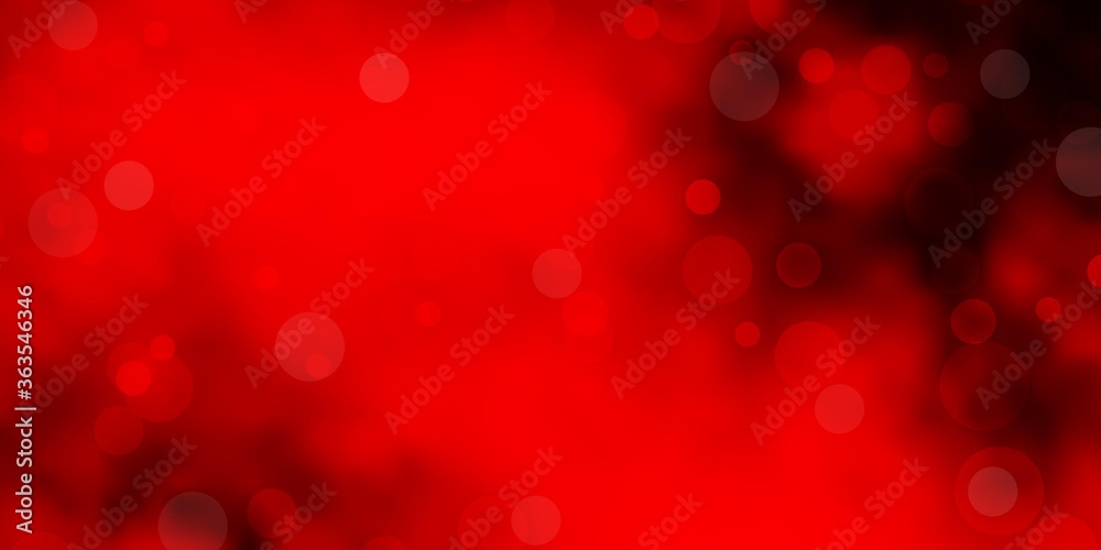 Dark Red vector texture with disks. Abstract decorative design in gradient style with bubbles. Design for posters, banners. Dark Red vector texture with disks. Abstract decorative design in gradient style with bubbles. Design for posters, banners.