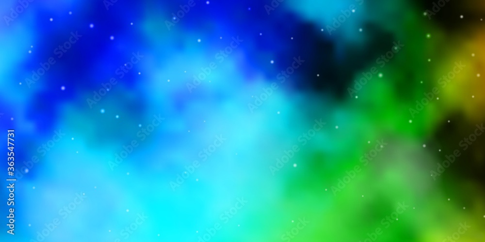 Light Blue, Green vector background with small and big stars. Colorful illustration in abstract style with gradient stars. Pattern for wrapping gifts. Light Blue, Green vector background with small and big stars. Colorful illustration in abstract style with gradient stars. Pattern for wrapping gifts.
