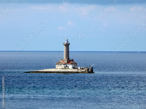 Croatia, Medulin, Nature Park Kamenjak, view of  lighthouse