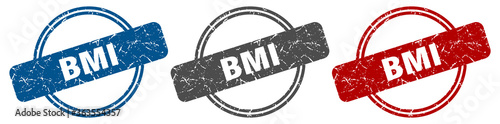 bmi stamp. bmi sign. bmi label set