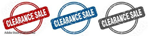 clearance sale stamp. clearance sale sign. clearance sale label set