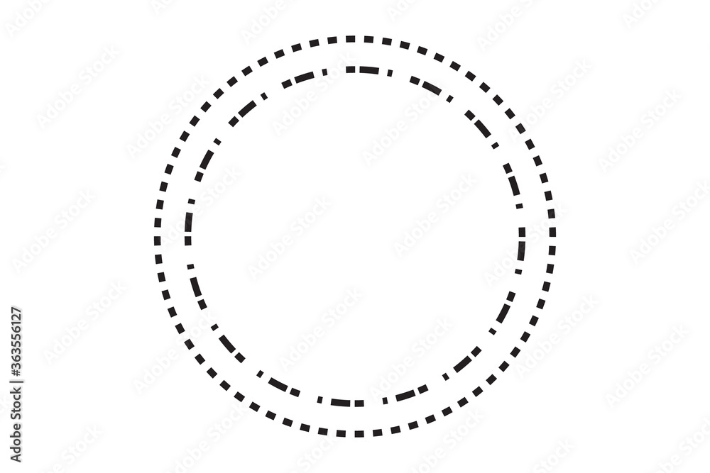 Abstract circle line art. Vector
