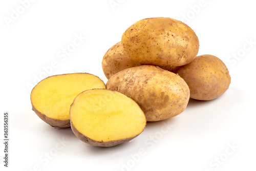 Potatoes  isolated on white background