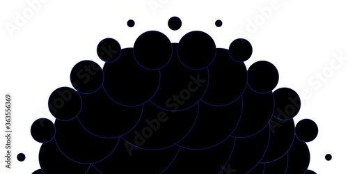 Light BLUE vector backdrop with dots. Colorful illustration with gradient dots in nature style. New template for a brand book.