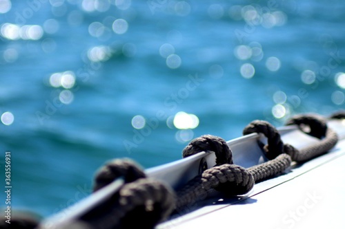fishing net and rope