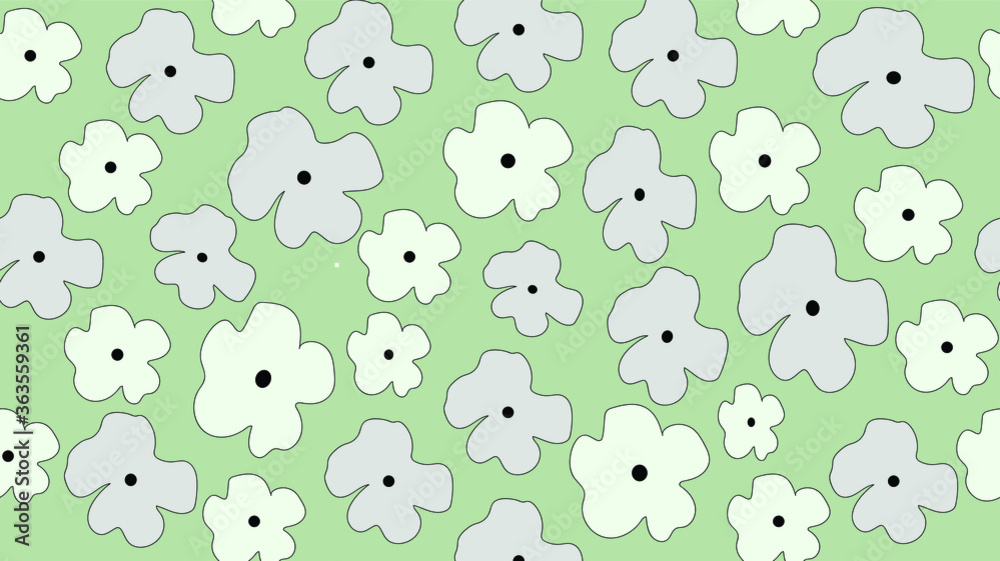 Obraz premium seamless pattern, floral pattern, vector flower