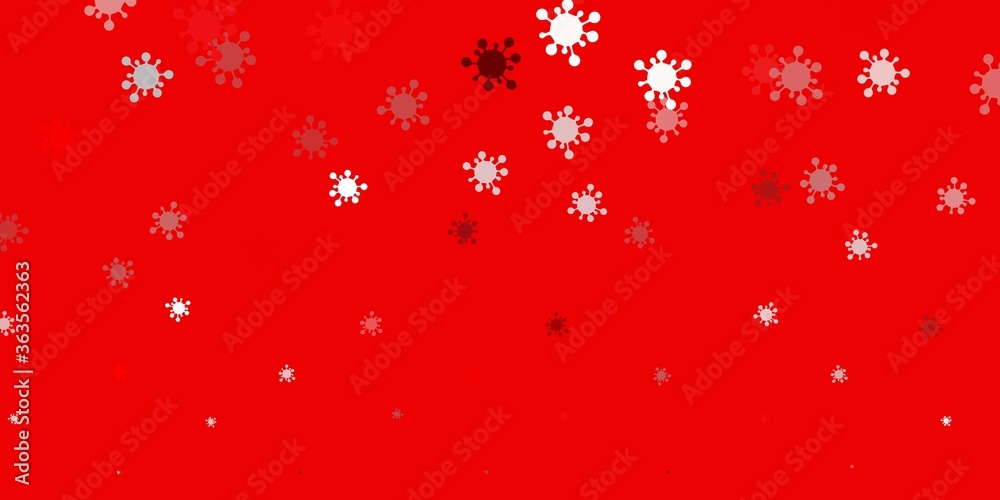 Light orange vector template with flu signs. Light orange vector template with flu signs.